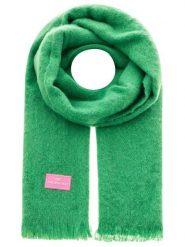 Zwillingsherz Szal w kolorze zielonym - 180 x 60 cm rozmiar: onesize. Zielone szaliki damskie Zwillingsherz, bez wzorów, z materiału. Za 82.99 zł.