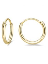 Luxenter Pozłacane kolczyki-kreole rozmiar: onesize. Żółte kolczyki damskie Luxenter, pozłacane. Za 60.99 zł.