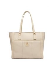 Beverly Hills Polo Club Torebka CEO-BHPC-C-021-09 Écru. Shopper bag Beverly Hills Polo Club, bez wzorów, z materiału, bez dodatków. Za 239.99 zł.