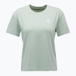Koszulka damska Black Diamond Heritage Badge SS Tee. Zielone bluzki damskie Black Diamond, bez wzorów, sportowe, bez kołnierzyka, bez ramiączek. Za 129.99 zł.