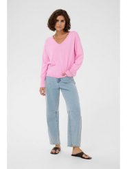 Kaffe Sweter w kolorze jasnoróżowym rozmiar: M. Różowe swetry klasyczne damskie Kaffe, m, bez kołnierzyka. Za 104.99 zł.