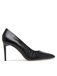 Marciano Guess Szpilki G6BZ32 L0230 Czarny. Czarne szpilki damskie Marciano Guess, z aplikacjami, ze skóry, bez obcasa, na szpilce, bez zapięcia. Za 989.99 zł.