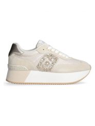 Liu Jo Skórzane sneakersy w kolorze beżowym rozmiar: 39. Brązowe obuwie sportowe damskie Liu Jo, z materiału, bez zapięcia. Za 346.18 zł.