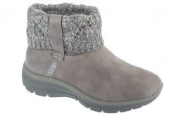 Buty zimowe damskie, Easy Going - Cozy Weather 2. Szare obuwie trekkingowe damskie Skechers, z materiału, bez zapięcia. Za 279.99 zł.