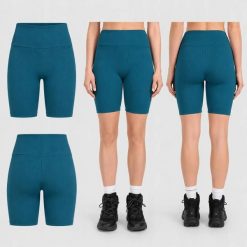 SPODENKI DAMSKIE 4F LEGGINSY KRÓTKIE KOLARKI KRÓTKIE KOLOR ZIELONY. Zielone legginsy damskie 4F, l, bez wzorów, z materiału. Za 99.99 zł.