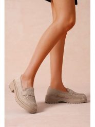 Foreverfolie Mokasyny w kolorze beżowym rozmiar: 40. Brązowe mokasyny damskie Foreverfolie, bez obcasa. Za 104.14 zł.