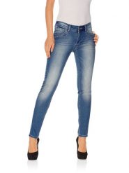 Heine Dżinsy - Skinny fit - w kolorze niebieskim rozmiar: 34. Niebieskie jeansy damskie Heine. Za 131.74 zł.