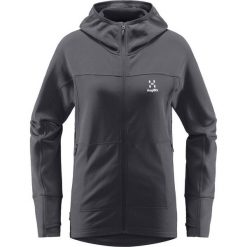Damska Turystyka Bluza z Kapturem Lekka Oddychająca Haglöfs Betula Hood. Szare bluzy damskie Haglöfs, bez wzorów, z kapturem. W wyprzedaży za 299.00 zł.
