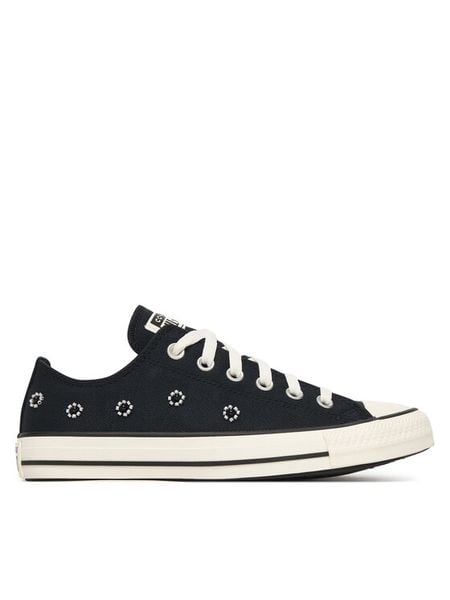 Converse Trampki Chuck Taylor All Star Beads A16679C Czarny. Czarne trampki damskie Converse, bez wzorów, z materiału, bez zapięcia. Za 283.99 zł.