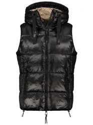 Sublevel Kamizelka pikowana w kolorze czarnym rozmiar: L. Czarne kamizelki damskie Sublevel, l, bez wzorów, bez kaptura. Za 170.47 zł.