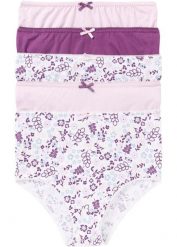 Figi z wysoką talią, z miękkiej bawełny (5 par). Białe figi bonprix, bez wzorów, z bawełny. Za 79.99 zł.