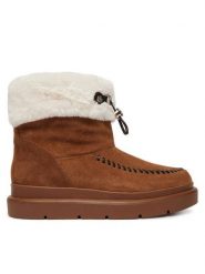 Guess Śniegowce FLFKEN LEA10 Brązowy jasny. Brązowe śniegowce damskie Guess, ze skóry. Za 714.99 zł.