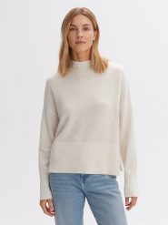 OPUS Sweter w kolorze kremowym rozmiar: 38. Brązowe swetry klasyczne damskie Opus, z wełny, bez kołnierzyka. Za 155.95 zł.