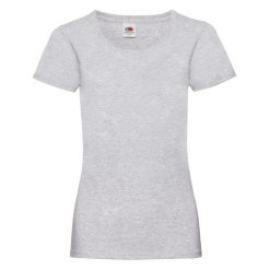 Koszulka Damska Valueweight Heather T-shirt. Fioletowe bluzki damskie Fruit of the Loom, m, bez wzorów, bez kołnierzyka, bez ramiączek. Za 45.99 zł.