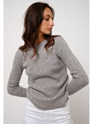 AUTHENTIC CASHMERE Kaszmirowy sweter "Bella" w kolorze szarym rozmiar: XXL. Szare swetry klasyczne damskie AUTHENTIC CASHMERE, xxl, z kaszmiru, bez kołnierzyka. Za 226.10 zł.
