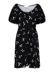 SELECTED FEMME Sukienka "Ilva" w kolorze czarnym rozmiar: 34. Czarne sukienki damskie Selected Femme, bez wzorów, z bawełny, bez ramiączek. Za 61.46 zł.