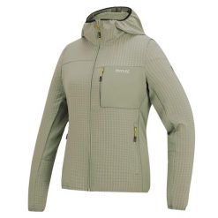 Damska bluza polarowa z kapturem i zamkiem błyskawicznym Kemilia. Brązowe bluzy damskie Regatta, bez wzorów, z elastanu, z kapturem. Za 229.99 zł.