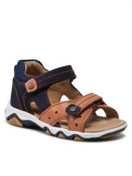 Lasocki Kids Sandały CI12-2658-01(III)CH Granatowy. Niebieskie sandały chłopięce Lasocki Kids, z nubiku, bez zapięcia. Za 139.99 zł.