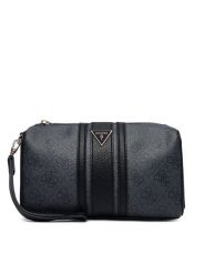 Guess Kosmetyczka PW7572 P6352 Czarny. Czarne kosmetyczki damskie Guess, z aplikacjami, ze skóry. Za 264.99 zł.