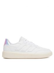 Adidas Sneakersy Courtblock IF6464 Biały. Białe obuwie sportowe damskie Adidas, ze skóry, bez zapięcia. Za 279.99 zł.