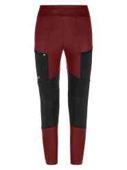 Salewa Legginsy trekkingowe "Puez Dry Responsive" w kolorze bordowo-czarnym rozmiar: 36. Czerwone legginsy damskie Salewa, bez wzorów, outdoorowe. Za 250.35 zł.