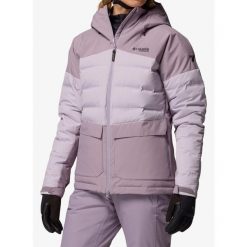 Kurtka narciarska damska Columbia Glacier Ridge Down Jacket - shale purple S. Fioletowe kurtki sportowe damskie Columbia, na zimę, s, bez wzorów, bez kaptura. Za 990.09 zł.