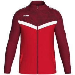 Poliestrowa bluza dresowa Jako Iconic. Czerwone bluzy damskie JAKO, l, bez wzorów, z dresówki, z kapturem. Za 199.10 zł.