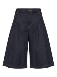 Guess Jeans Bermudy W6GDY5 D7971 Granatowy Bermuda Fit. Niebieskie szorty damskie Guess Jeans, z aplikacjami, z bawełny. Za 349.00 zł.