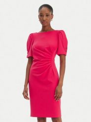 DKNY Sukienka koktajlowa DD6A1666 Czerwony Slim Fit. Czerwone sukienki damskie DKNY, bez wzorów, z syntetyku, wizytowe, bez ramiączek. Za 539.99 zł.