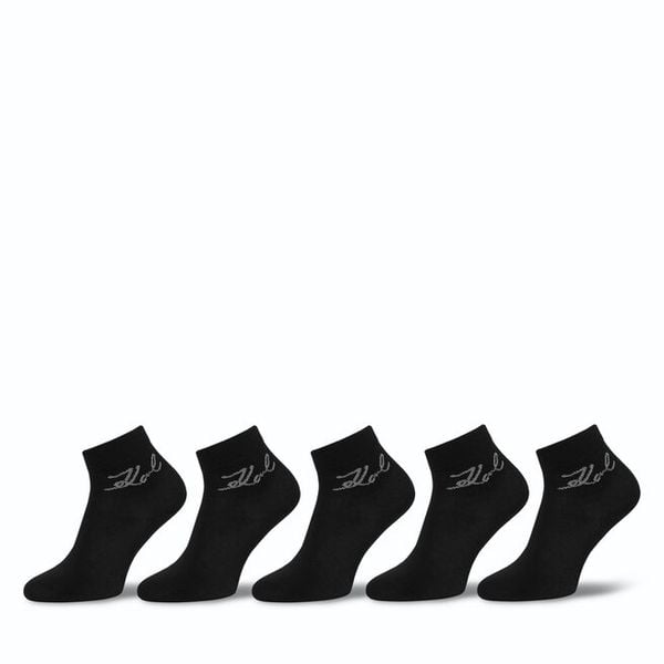 Skarpety długie KARL LAGERFELD. Czarne skarpetki damskie KARL LAGERFELD, bez wzorów. Za 199.99 zł.