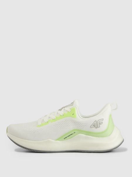 4F Buty treningowe STEP CONTROL 1.0 damskie - białe 41. Białe obuwie sportowe damskie 4F, z gumy, do biegania. W wyprzedaży za 159.99 zł.