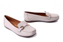 GEOX D84BMA 00046 C1122 papyrus, czółenka damskie. Brązowe czółenka damskie Geox, bez wzorów, bez obcasa. Za 363.93 zł.