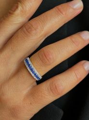 OR Carats Złoty pierścionek z diamentami i kamieniami szlachetnymi rozmiar: 56. Szare pierścionki damskie OR Carats, z diamentem, złote. Za 2,283.99 zł.