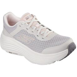 Adidasy Skechers Max Cushioning Endea, Kobiety. Szare obuwie sportowe damskie Skechers, bez zapięcia. Za 361.65 zł.