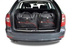 Torby Do Bagażnika Skoda Superb Kombi 2010-2015 5Szt Kjust. Czarne torby podróżne KJUST, bez wzorów, z kauczuku. Za 1,624.00 zł.