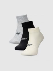 4F Skarpetki casual za kostkę (3-pack) damskie - multikolor 39-42. Skarpetki damskie 4F, bez wzorów, z bawełny. Za 49.99 zł.