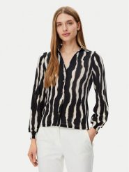 Morgan Koszula 251-TRIBO Czarny Regular Fit. Czarne koszule damskie Morgan, xl, bez wzorów, z syntetyku, bez kołnierzyka, bez ramiączek. Za 139.99 zł.