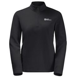 Bluza trekkingowa damska Jack Wolfskin Taunus Hz. Czarne bluzy damskie Jack Wolfskin, s, bez wzorów, z materiału, bez kaptura. Za 271.95 zł.