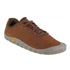 Damskie Skórzane Buty Do Biegania Vapor Glove 6. Brązowe obuwie trekkingowe damskie Merrell, z gumy, bez zapięcia. Za 654.99 zł.