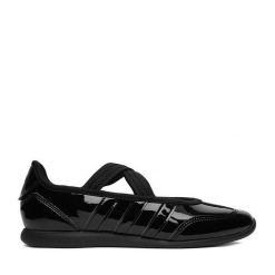 Baleriny adidas. Czarne baleriny dziewczęce Adidas, bez wzorów, bez obcasa, bez zapięcia. Za 219.99 zł.
