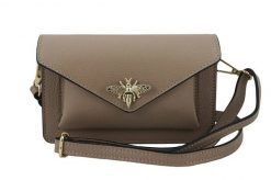 Listonoszka skórzana BARBERINI'S c. beżowy 955-9. Brązowe shopper bag Barberinis, bez wzorów, ze skóry, bez dodatków. Za 209.99 zł.