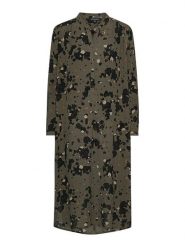 Ilse Jacobsen Sukienka w kolorze oliwkowo-czarnym rozmiar: 40. Brązowe sukienki damskie Ilse Jacobsen, bez wzorów, z wiskozy, bez ramiączek. Za 130.99 zł.