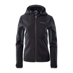 Kurtka damska Softshell Brugi 2NEA - czarna, Rozmiar S. Czarne kurtki damskie Brugi, na jesień, s, bez wzorów, z dzianiny. W wyprzedaży za 144.99 zł.