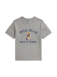 Polo Ralph Lauren T-Shirt 322B27334001 Szary Regular Fit. Szare t-shirty i koszulki chłopięce Polo Ralph Lauren, bez wzorów, z bawełny, bez kołnierzyka, bez ramiączek. Za 249.99 zł.