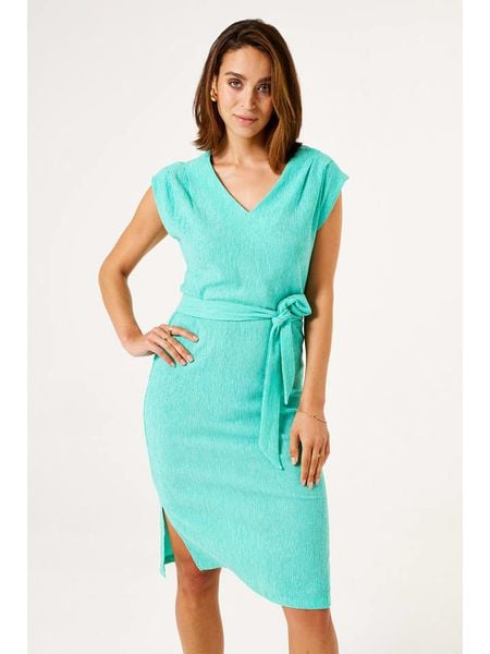 Garcia Sukienka w kolorze turkusowym rozmiar: XL. Niebieskie sukienki damskie Garcia, bez wzorów, z tkaniny, bez ramiączek. Za 158.47 zł.