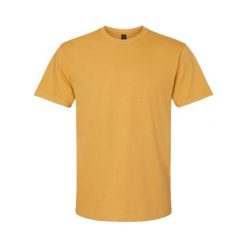Koszulka Unisex Dla Dorosłych Softstyle Midweight. Żółte bluzki damskie GILDAN, xl, bez wzorów, sportowe, bez kołnierzyka, bez ramiączek. Za 33.99 zł.