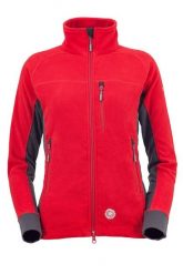 Bluza polarowa trekkingowa damska Milo Anas Lady. Czerwone bluzy damskie Milo, s, bez wzorów, z materiału, bez kaptura. Za 197.30 zł.