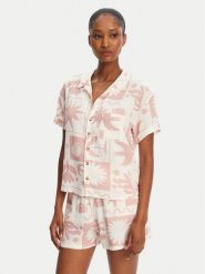 Banana Moon Koszula Taylor Floreal MHW03 Różowy Loose Fit. Czerwone koszule damskie Banana Moon, s, bez wzorów, z wiskozy, bez kołnierzyka, bez ramiączek. Za 289.99 zł.