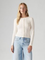 Levi's Kardigan w kolorze kremowym rozmiar: M. Brązowe kardigany damskie Levi's, m, bez wzorów. Za 87.45 zł.