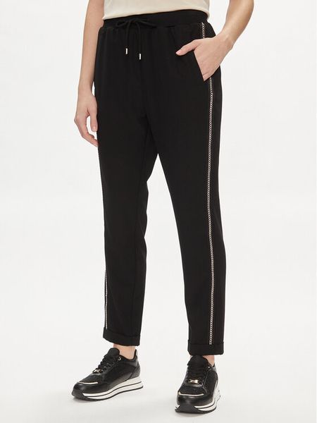 Liu Jo Spodnie dresowe TA4088 TS423 Czarny Regular Fit. Czarne spodnie dresowe damskie Liu Jo, xs, bez wzorów, z dresówki. Za 419.99 zł.